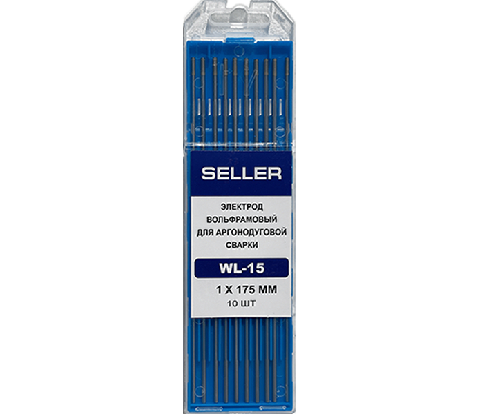 Вольфрамовый электрод SELLER WL-15 d=1,0 мм / 175 мм